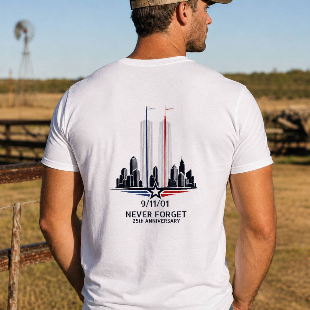 Champ6 | Remember 911 Tribute with K9 Logo Front T-Shirt - New Drop!