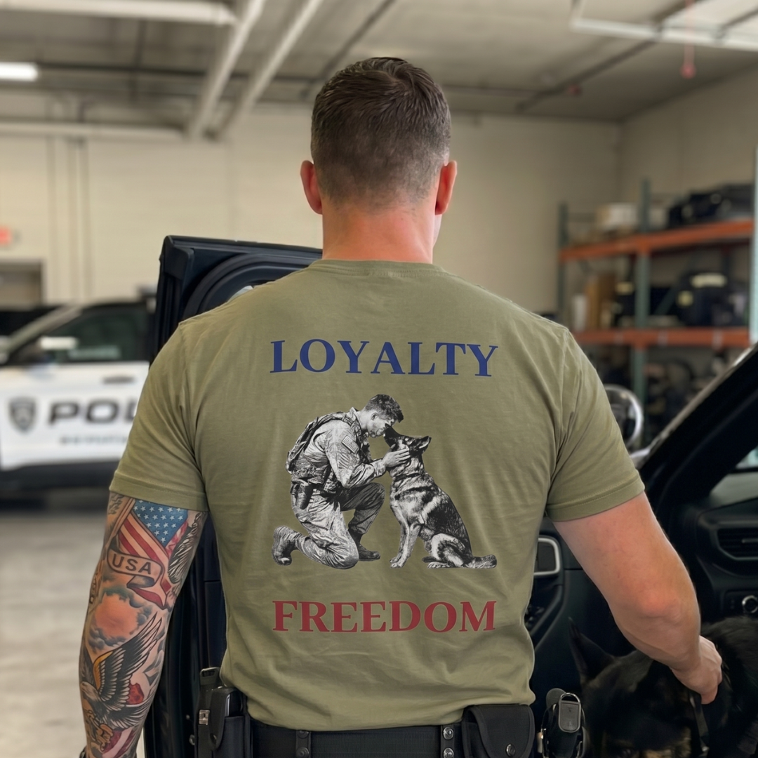 Champ6 | K9 Unit Loyalty and Freedom German Shepherd Tee - New Drop!