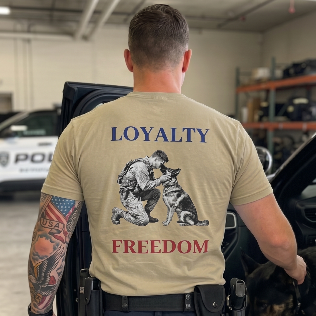Champ6 | K9 Unit Loyalty and Freedom German Shepherd Tee - New Drop!