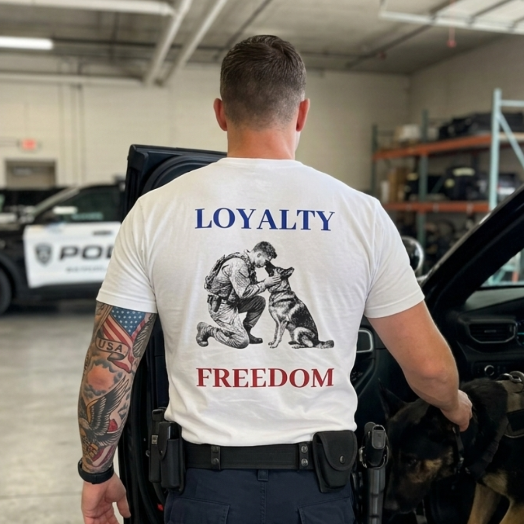 Champ6 | K9 Unit Loyalty and Freedom German Shepherd Tee - New Drop!