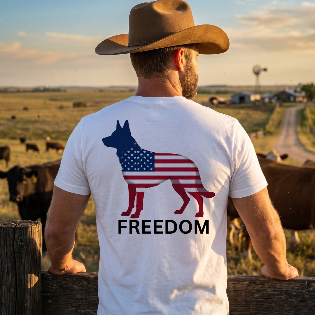 Champ6 | K9 Unit Freedom Flag German Shepherd Tee - New Drop!