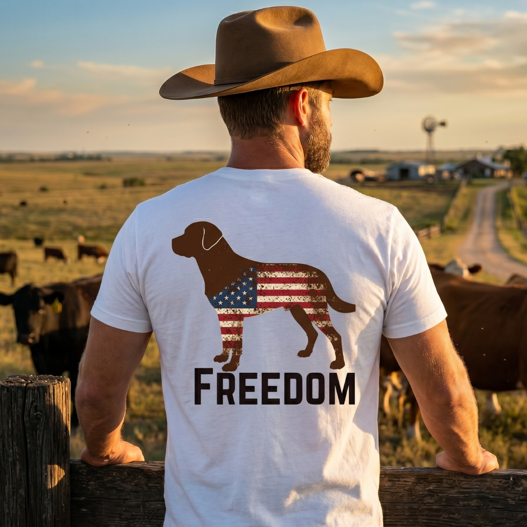 Champ6 | K9 Unit Freedom Flag Labrador Retriever Tee