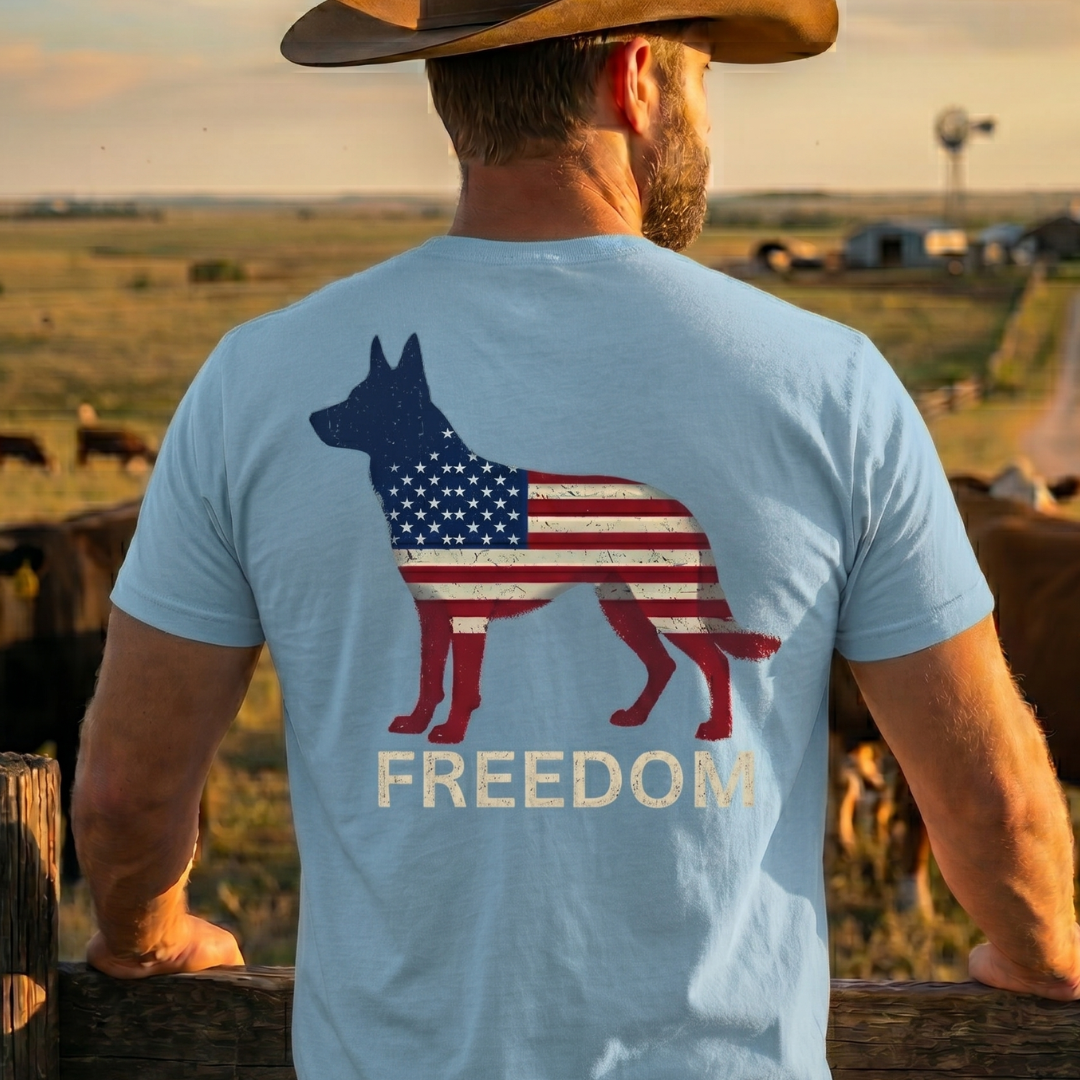 Champ6 | K9 Unit Freedom Flag German Shepherd Tee - New Drop!