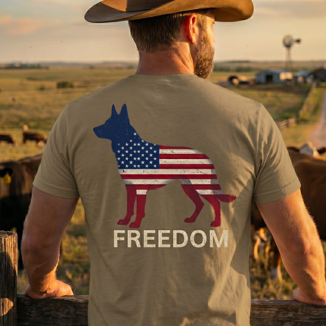 Champ6 | K9 Unit Freedom Flag German Shepherd Tee - New Drop!