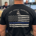Champ6 | K9 Unit Thin Blue Line Flag Tee