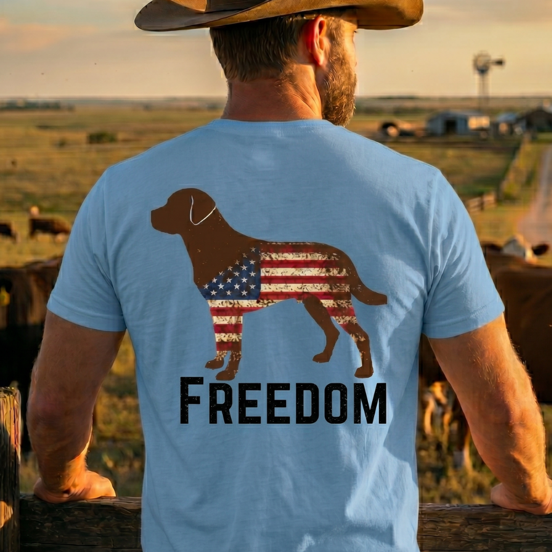Champ6 | K9 Unit Freedom Flag Labrador Retriever Tee