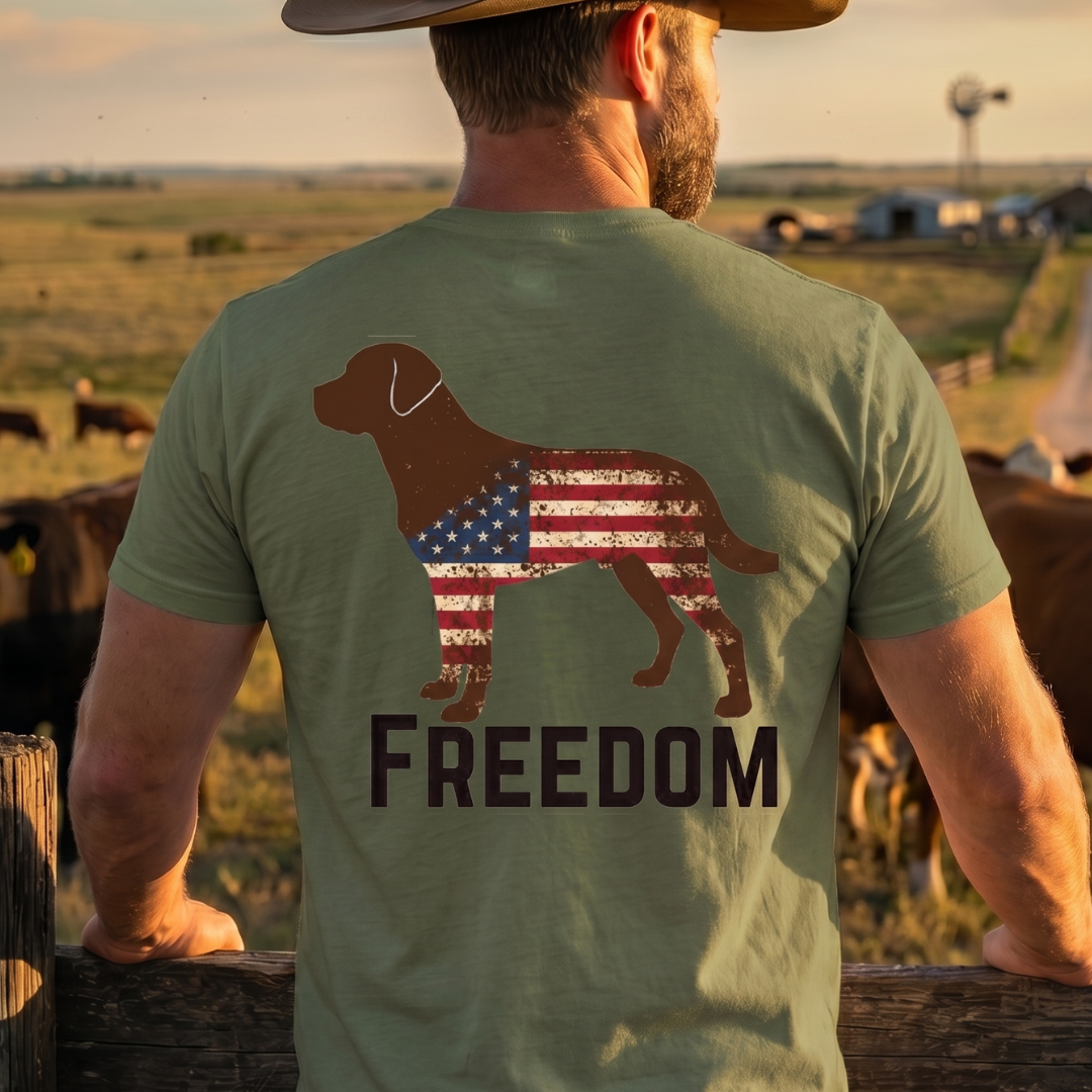 Champ6 | K9 Unit Freedom Flag Labrador Retriever Tee