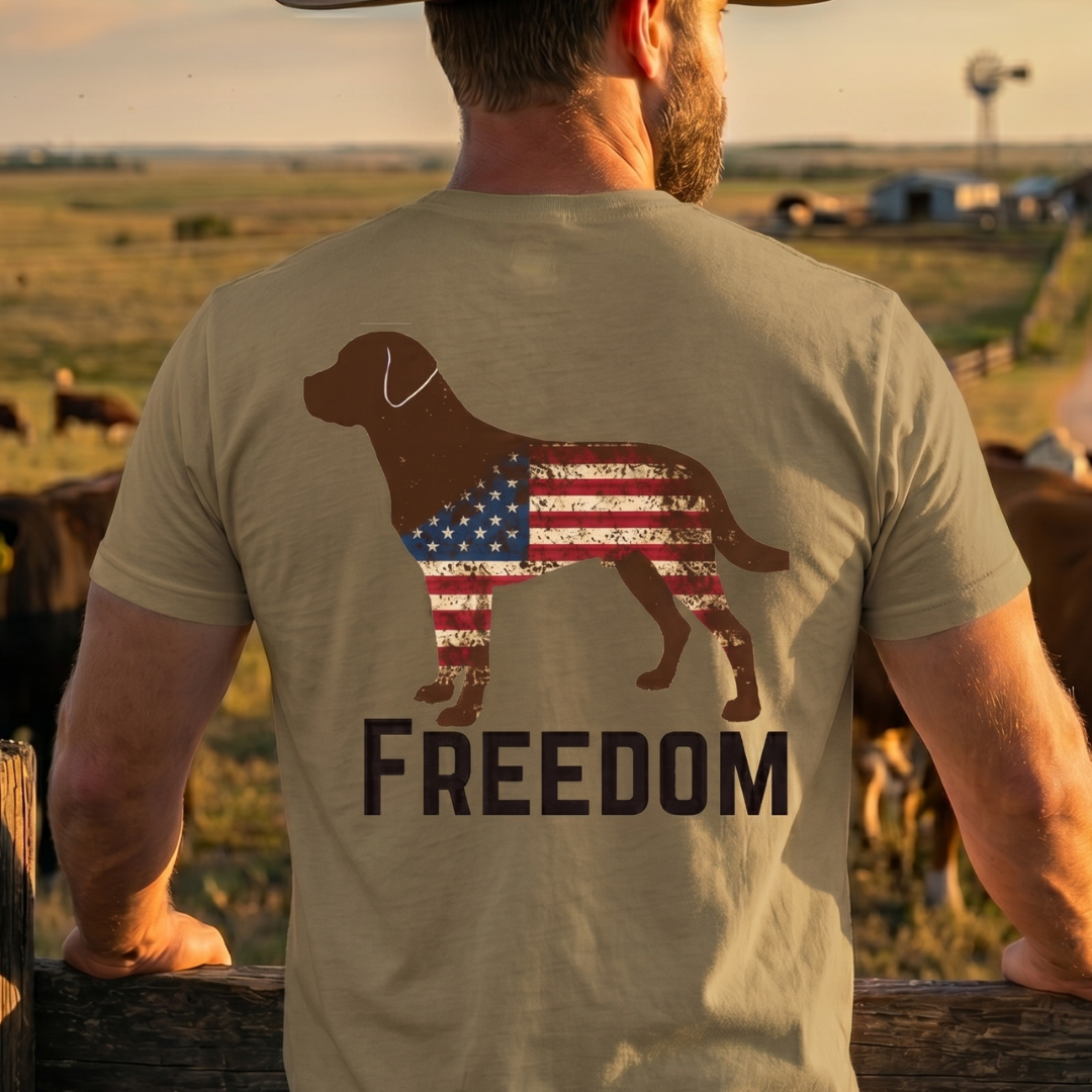 Champ6 | K9 Unit Freedom Flag Labrador Retriever Tee