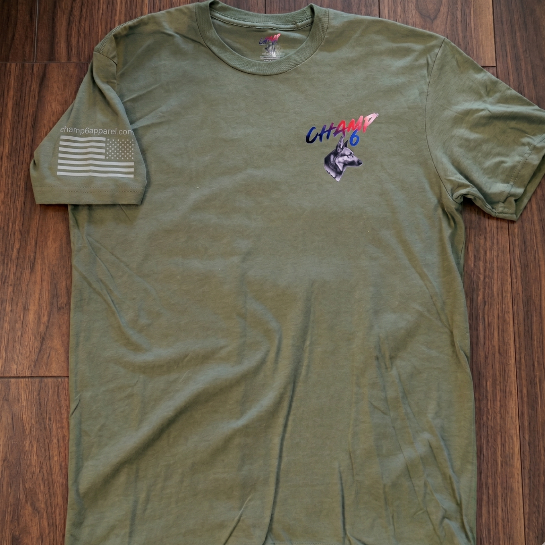 Champ6 | K9 Unit Patriotic Flag Tee