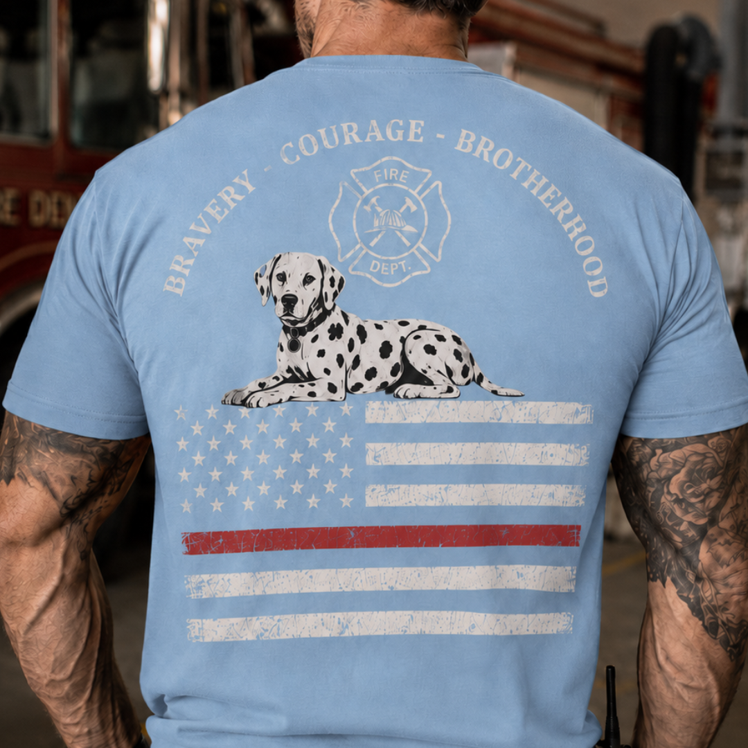 Champ6 | Fireman Thin Red Line Flag Patriotic Tee - New Drop!