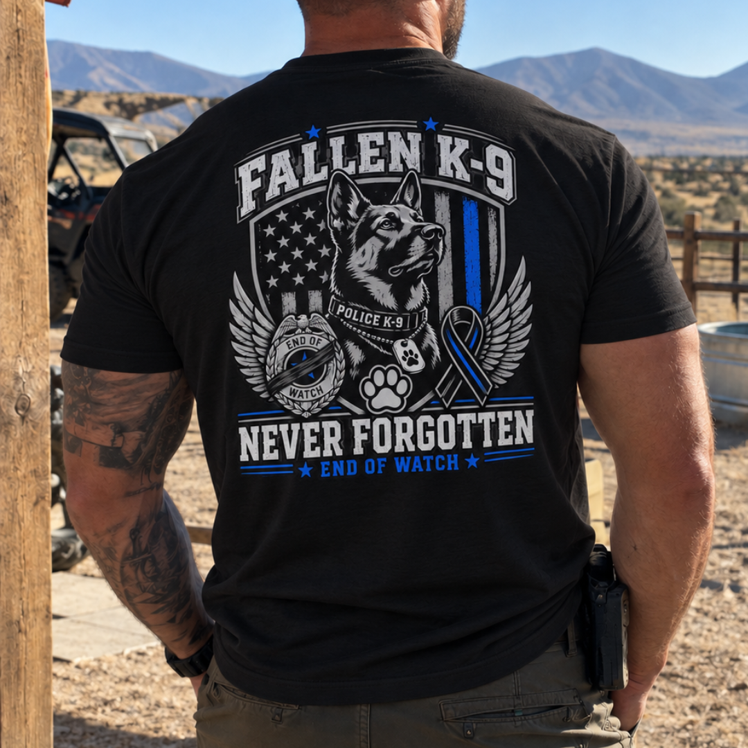 Champ6 | Fallen K9 Tribute German Shepherd Tee (Customizable)