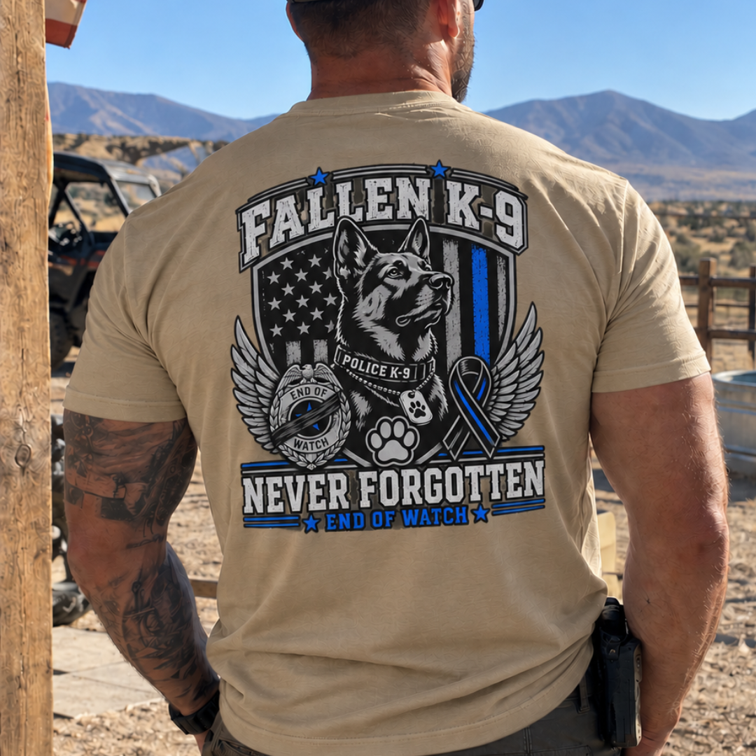 Champ6 | Fallen K9 Tribute German Shepherd Tee (Customizable)