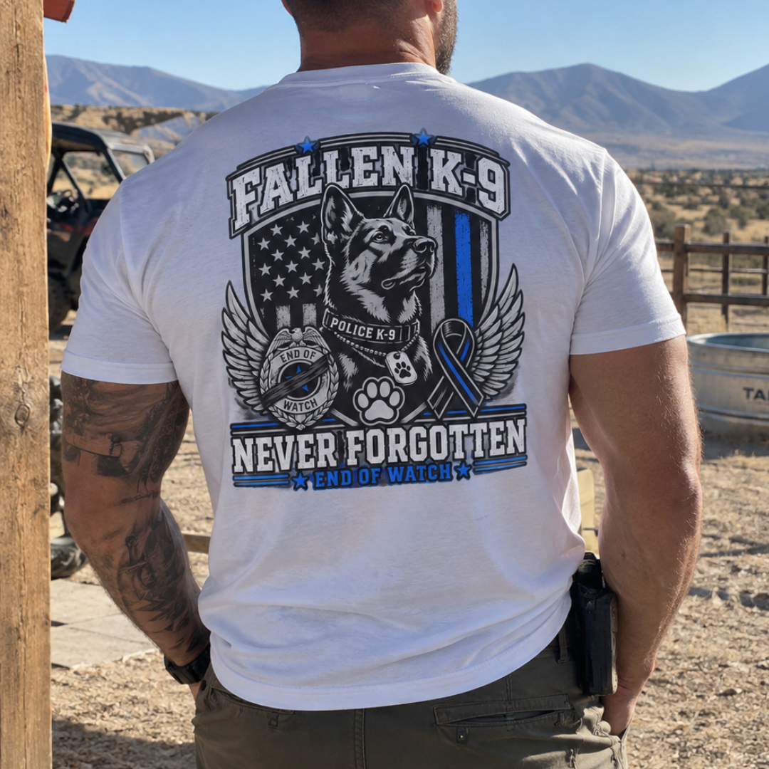 Champ6 | Fallen K9 Tribute German Shepherd Tee (Customizable)