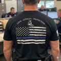 Champ6 | K9 Unit Thin Blue Line Flag Tee